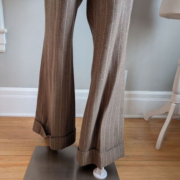 Vintage Y2K View Collection Pantsuit Knit Blazer Herringbone Office Plus Size 14 - Picture 13 of 16